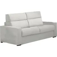 Dmora Casabona - Divano Letto 2 Posti, 180x95 cm Grigio Chiaro, Sfoderabile Italy