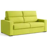 Dmora Ecate - Divano Letto 2 Posti, 200x95 cm Verde, Sfoderabile Italy