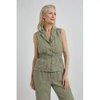Josephine & Co Jaap Gilet Light Olive Taglia: 36 | Gilet Outlet | Donna | Verde