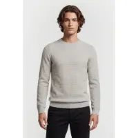 Dstrezzed Kostas Crewneck Ghost Grey Taglia: XL | Maglioni a maglia Outlet | Uomo | Grigio