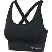 Hummel Top sportivo grigio chiaro / nero