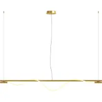 Maytoni Lampadario A Sospensione Moderno Tau Alluminio Oro Luce Led 21W