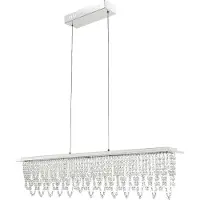 Globo lampada a sospensione in metallo cromato, LED