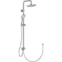 Ideal standard Idealrain Système de douche à combiner avec robinetterie apparente ou coude de raccordement mural, chrome, A5691AA, A5691AA