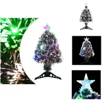 vidaXL albero di Natale con illuminazione verde e bianca 64cm in fibra di vetro - Alberi di Natale