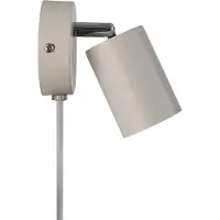 Nordlux Faretto da parete Explore con cavo e spina, GU10, beige