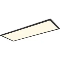 TRIO Leuchten Plafoniera Beta LED, lunghezza 80 cm, nero, RGBW, CCT