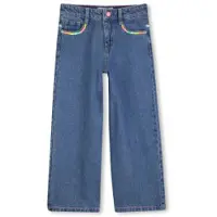 Billieblush per ragazza. U21875 Jeans blu ricamati (3Y= 94cm), Casual, Cotone, Denim, moda per bambini