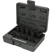 Ks Tools Set di prese elettriche con profilo a spirale da 3/8", 10 pezzi