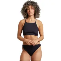 DEDICATED Women's Bikini Top Orust Parte superiore bikini Donna (L, nero)