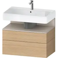 Duravit Collection One Meuble sous-lavabo, 1 tiroir et 1 tiroir, 790x470x590mm, en niche Taupe Matt, QA4394091300000, QA4394091300000