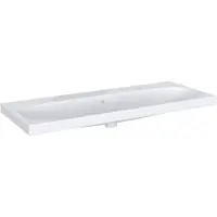Geberit Acanto lavabo, 2 trous pour robinetterie à gauche/à droite, avec trop-plein, 1200x480mm, 501.880.00.1, 501.880.00.1