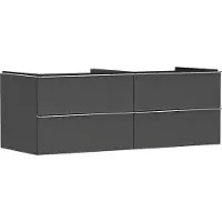 Hansgrohe Xelu Q Meuble sous-lavabo, 1360x550, 4 tiroirs, pour vasques à poser, sans découpe de siphon, 54087000, 54087000