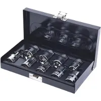 Ks Tools 918.4410 - Set di chiavi a bussola - 1/2" - 9 teste - Acciaio al cromo-vanadio - DIN 3120 - ISO 1174 - 1 kg