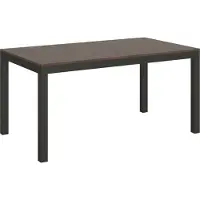 Itamoby - Tavolo allungabile 160/420x90 cm Everyday Evolution noce telaio e gambe antracite