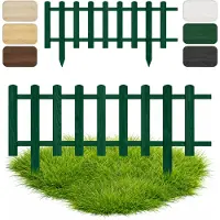 Pemicont Floranica Staccionata per Giardino 40 cm x 100 cm Verde Recinzione decorativa Steccato in Legno di Pino impregnato