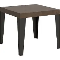 Itamoby - Tavolo allungabile 90/246x90 cm Flame noce gambe antracite