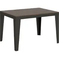 Itamoby - Tavolo allungabile 120/224x90 cm Flame Evolution noce telaio e gambe antracite
