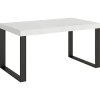 Itamoby - Tavolo allungabile 160/264x90 cm Tecno bianco frassino gambe antracite