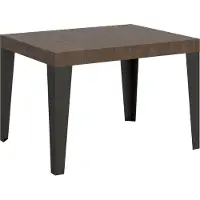 Itamoby - Tavolo allungabile 110/194x70 cm Flame noce gambe antracite