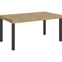 Itamoby - Tavolo allungabile 160/264x90 cm Everyday quercia natura gambe antracite