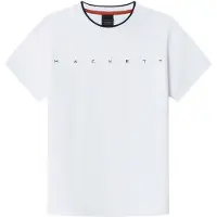Hackett London per ragazzo. HK5000034 T-shirt bianca essenziale (9Años= 134cm), Bianco, Casual, Cotone, Manica corta, moda per bambini