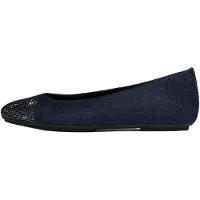 FitFlop per donna. A0L-D71 Ballerine blu delicato in cristallo (39), Tessuto, Basso, Nessuno, Casual, Navy