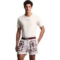 Emporio Armani per uomo. EM000583_AF20435 Costume da bagno stampato beige (L), Beachwear, Poliestere