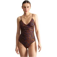 DEDICATED Women's Wrap Swimsuit Klinte Costume intero Donna (XL, bianco)