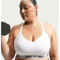 Nike Reggiseno sportivo 'INDY' nero / bianco