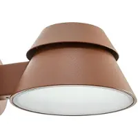 LUCANDE Applique da esterni LED Moena, marrone, metallo, IP44