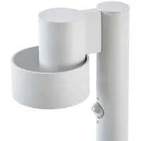 LUCANDE Lampione a LED Elune, grigio chiaro, con sensore, IP44, 77 cm