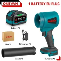 StarTech.com Soffiatore a batteria - Soffiatore ad aria - Soffiatore turbo - Motore brushless - Alta pressione - 4000–5999 W - 1 batteria inclusa - Braun