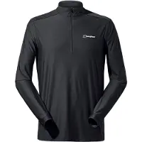 Berghaus 24/7 Tech Tee L/S HZ Maglia funzionale Uomo (XL, nero)
