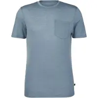 Stoic MerinoChill MMXX. Göteborg Pocket Tee Maglia merino Uomo (4XL, grigio)