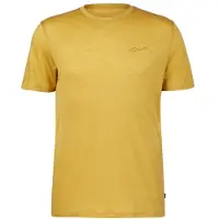 Stoic MerinoChill MMXX. Göteborg Print Tee Maglia merino Uomo (XXL, beige/giallo)