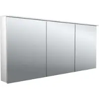 Emco puree 2 Design armoire de toilette LED avec panneau diffuseur lumineux, 3 portes, 1600x711x153mm, 979705407, 979705407