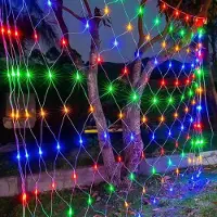 Lapamax 1.5X1.5M 96LED luce rete esterna interna tenda luce decorazione natalizia 8 modi luci fata per cespugli giardino balcone luci di Natale colorate