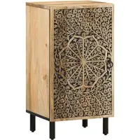 Syfax Credenza 40x33x75 cm in Legno Massello di Mango