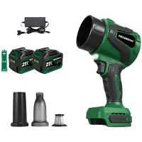 OEM Ventilatore elettrico turbo, 3000 W, funzionamento senza fili, 2 batterie da 4,5 Ah