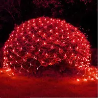 Lapamax 3X2M 200LED luce rete esterna interna tenda luminosa decorazione natalizia 8 modi luci fata per cespugli giardino balcone luci di Natale rosso