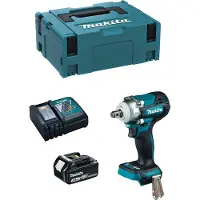 Makita Avvitatore a impulsi DTW300RFJ1 (1 x 3,0 Ah + DC18RC + MAKPAC 2)