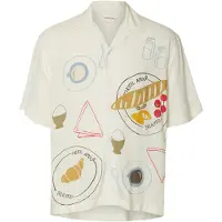Selected Camicia A Maniche Corte Uomini Bianco M