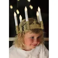 Star Trading Corona LED Santa Lucia, 5 luci