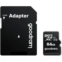 Goodram Scheda Di Memoria Con Adattatore Micro Sd M1aa Cl10 Uhs-i 64gb