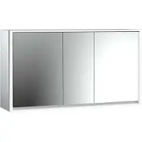 Emco loft Armoire de toilette avec éclairage, 1600mm, 3 portes, modèle apparent, 979806122, 979806122