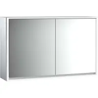 Emco loft Armoire de toilette avec éclairage, 1300mm, 2 portes, modèle apparent, 979806120, 979806120