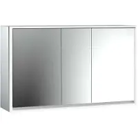 Emco loft Armoire de toilette avec éclairage, 1400mm, 3 portes, modèle apparent, 979805124, 979805124