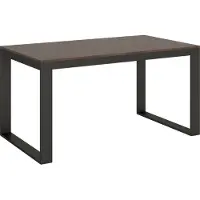 Itamoby - Tavolo allungabile 160/264x90 cm Tecno Evolution noce telaio e gambe antracite