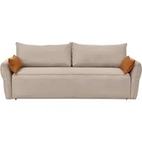 CALICOSY - Divano letto 3 posti in tessuto L238 cm - LAGOS
